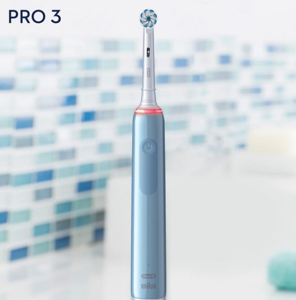 Braun Oral-B Pro 3 3000 Sensitive Clean Blue