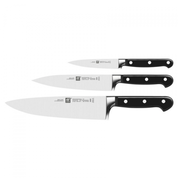 Zwilling Messerset 3-tlg Professional S 1 Spick- und Garniermesser 1 Fleischmesser 1 Kochmesser