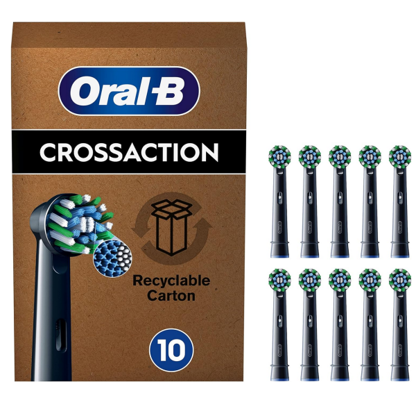 Oral-B Ersatzzahnbürsten Pro CrossAction BLACK 10er FFU OralB Braun 10er Black