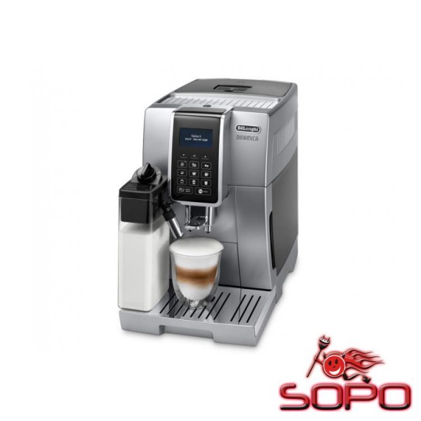 DeLonghi Dinamica Ecam 350.75.SB Freistehend Vollautomatisch Espressomaschine Schwarz, Silber