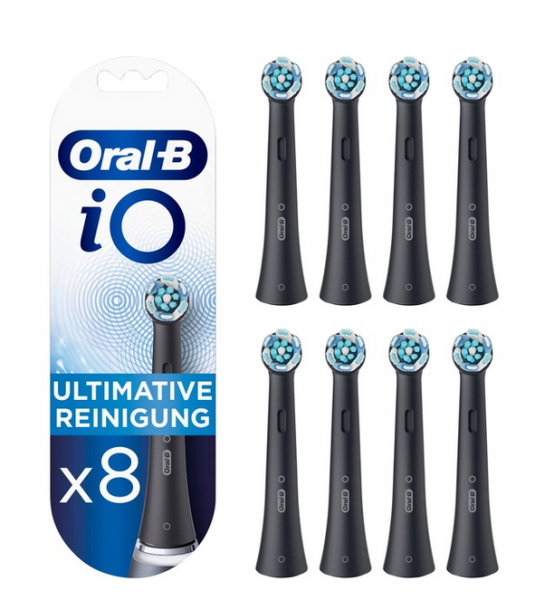 Oral-B Aufsteckbürsten iO Ultimative Reinigung 8er BLACK FFU OralB 8er Black