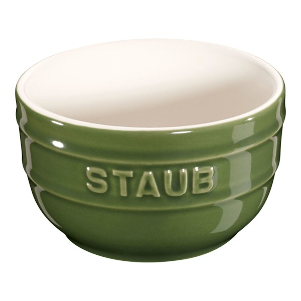 Staub Ceramique,Förmchenset, 2-tlg Basilikum-Grün Keramik