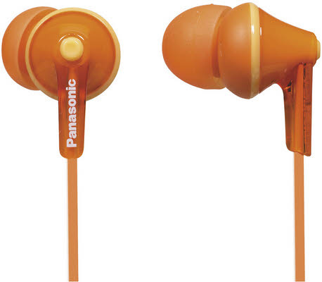 Panasonic RP-HJE125E-D Orange im Ohr im Ohr Kopfhörer