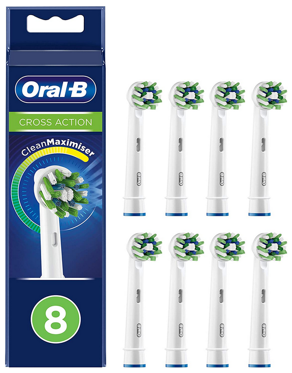 Oral-B Ersatzzahnbürsten CrossAction Clean Maximiser 8er Braun OralB | SOPO  HandelsgesmbH (AT)