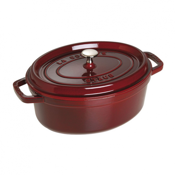 Zwilling Cocotte 27 cm Grenadine-Rot oval Gusseisen